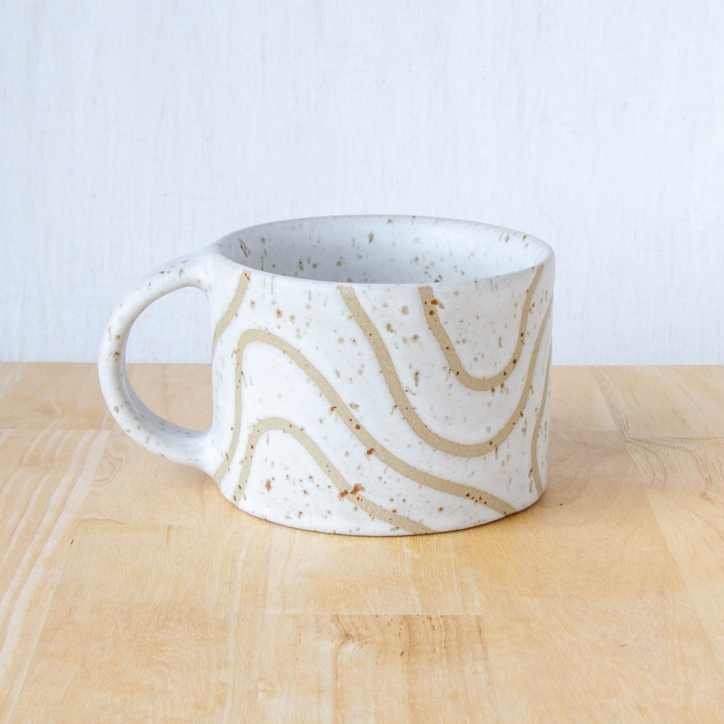 Abstract Topographic Mug Snow