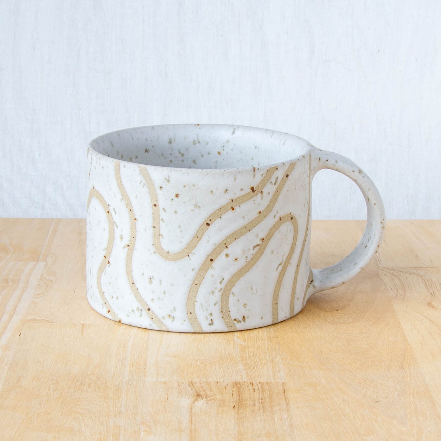 Abstract Topographic Mug Snow