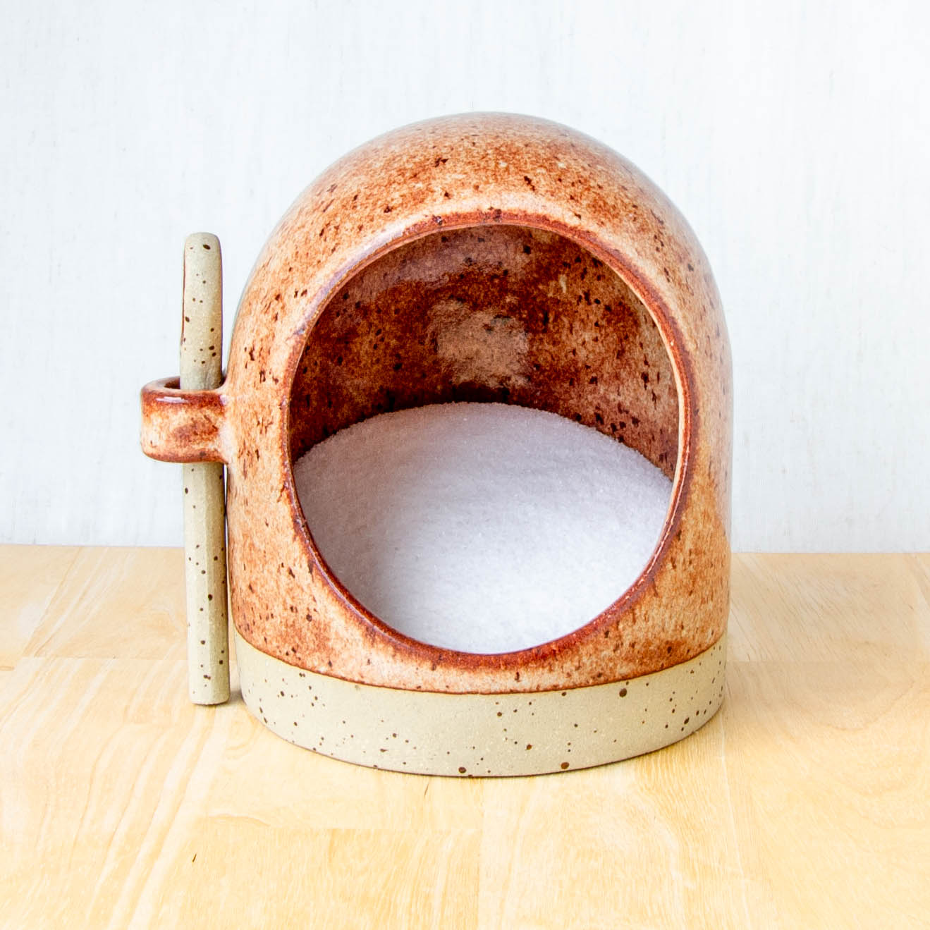 Salt Pig With Spoon Tussock