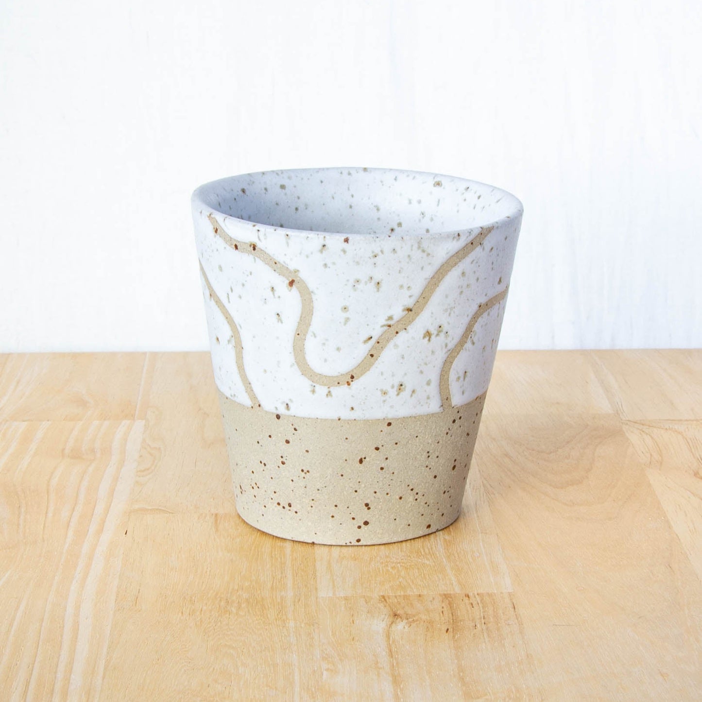 Abstract Topographic Tumbler Snow