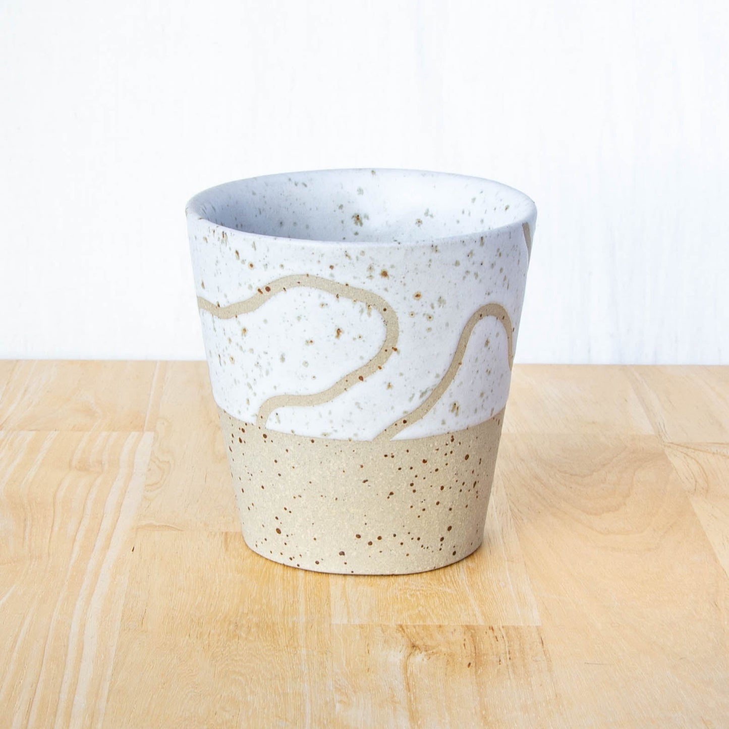 Abstract Topographic Tumbler Snow