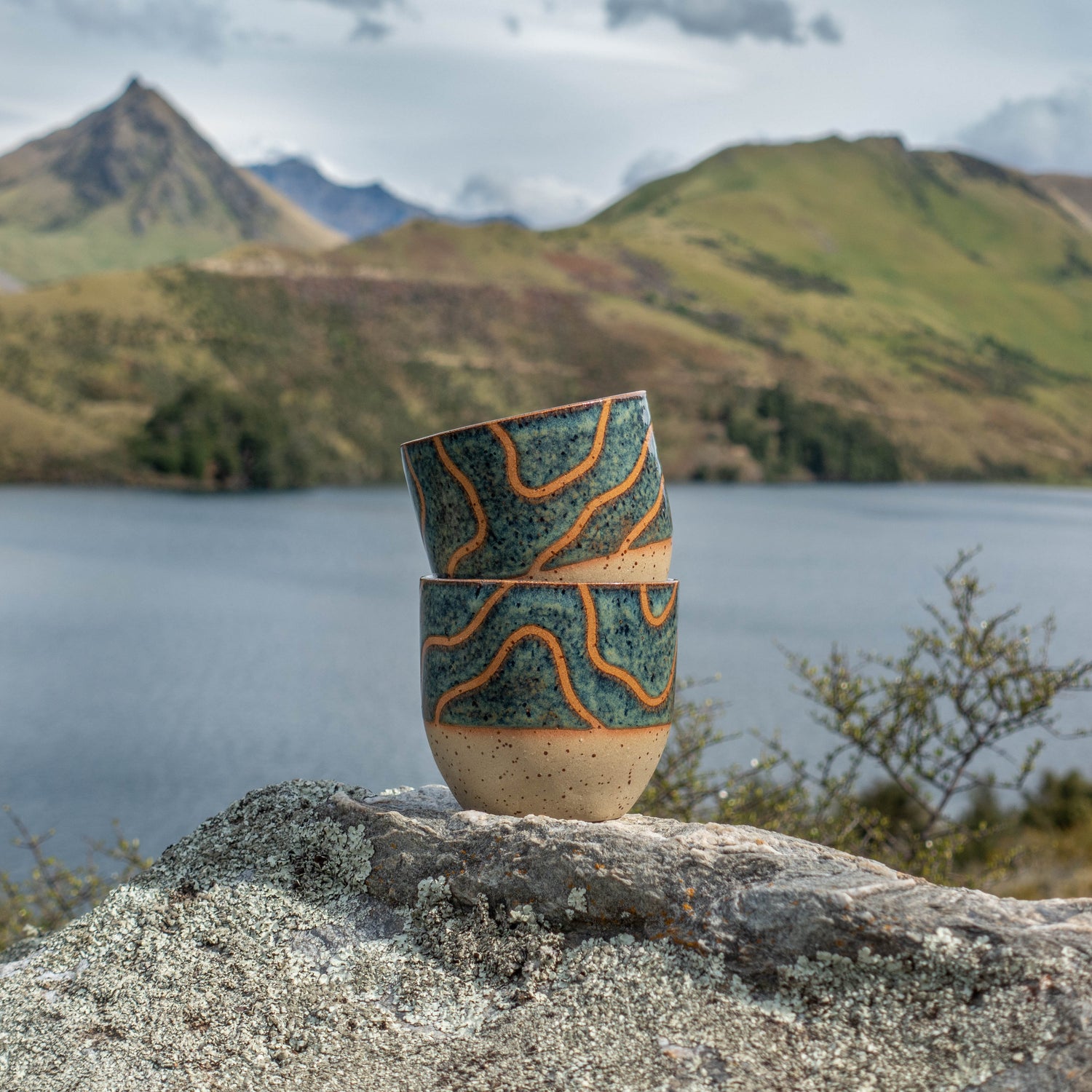 land and line ceramics handmade mug new zealand pottery moke lake