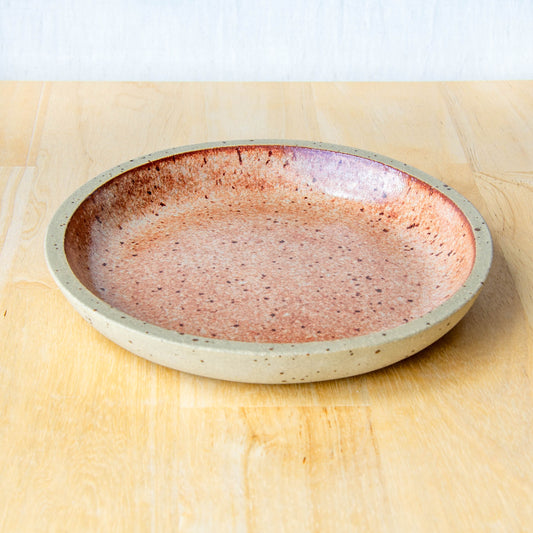 small plate handmade soap dish trinket dish olive bowl jewellery dish rusty brown tussock colour