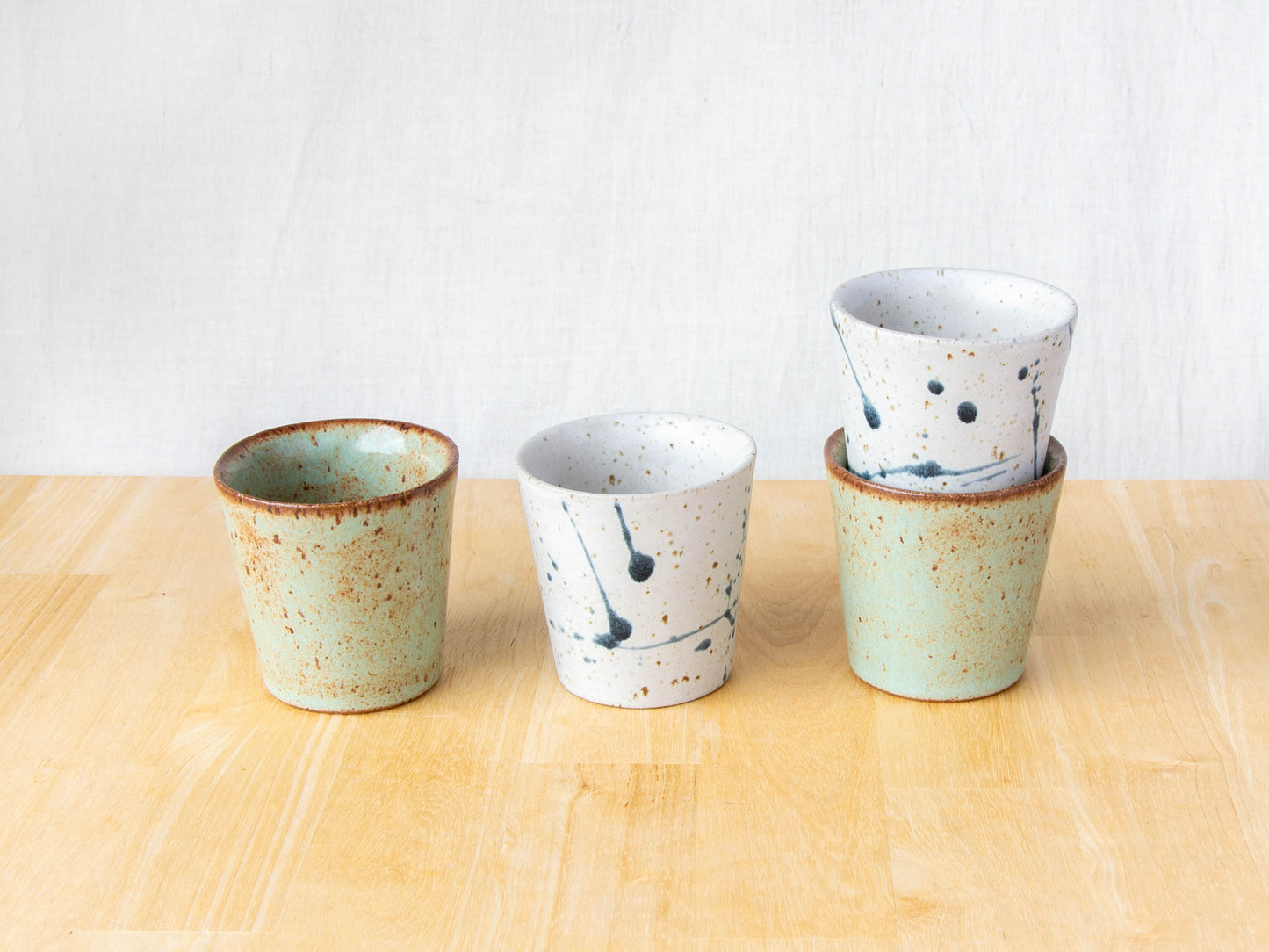 NZ made espresso cup handmade by land and line ceramics New Zealand made pottery