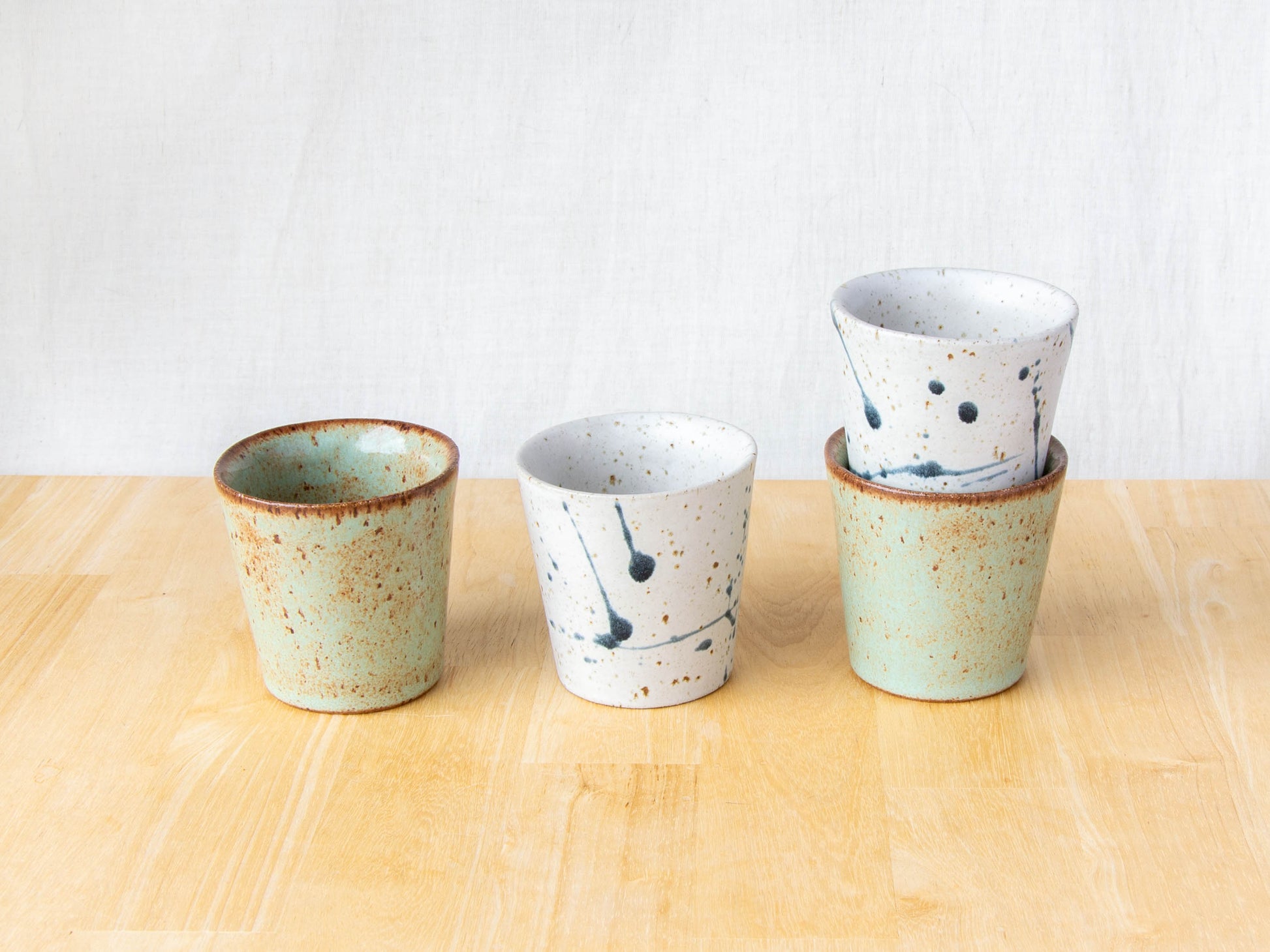 NZ made espresso cup handmade by land and line ceramics New Zealand made pottery