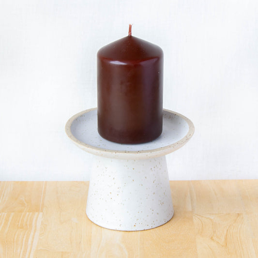 Pillar Candle Stand Snow