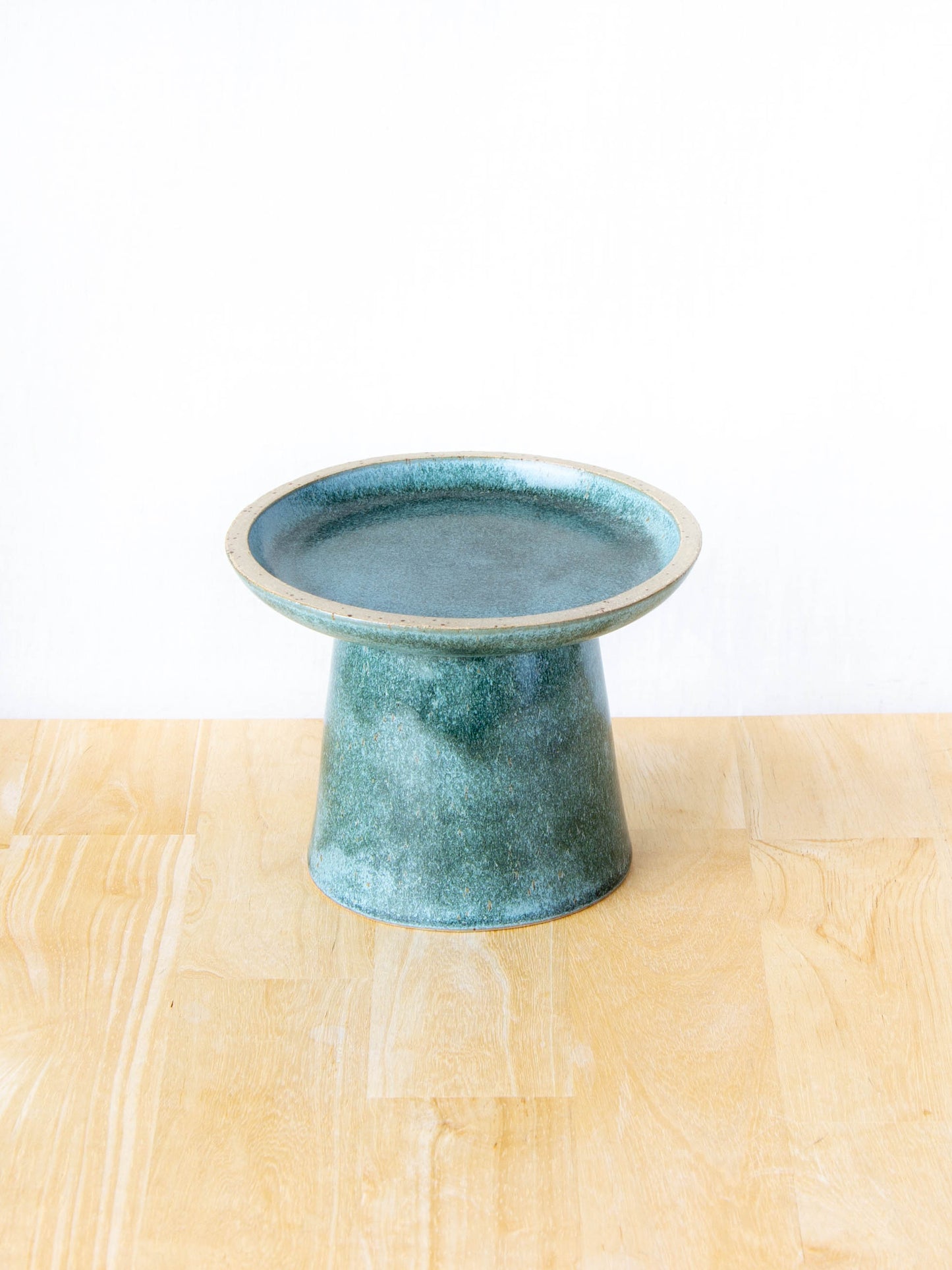 Pillar Candle Stand Green Stone