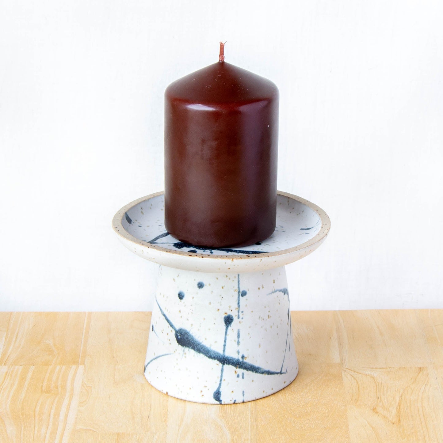 Pillar Candle Stand Quartz Splash