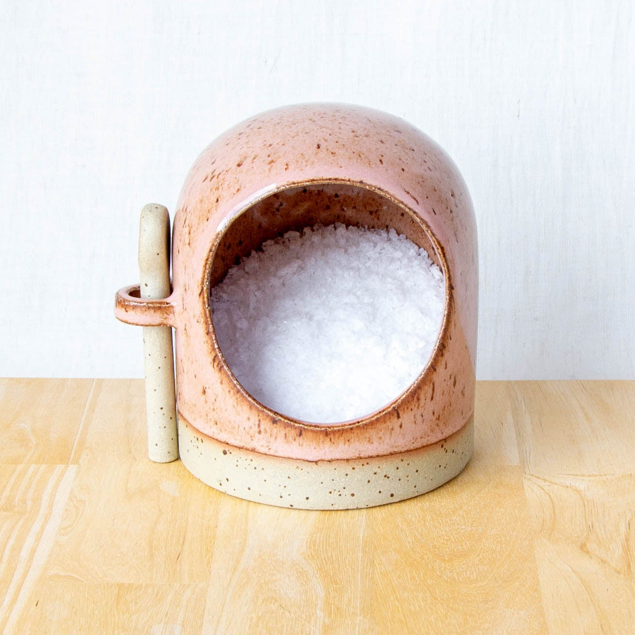 Salt Pig With Spoon Blossom