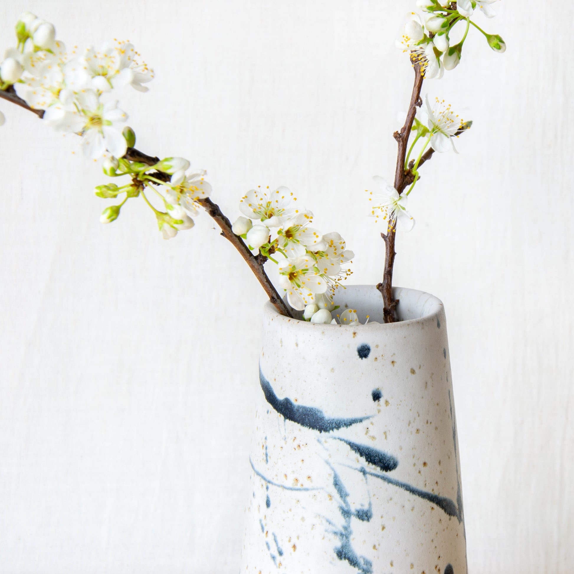 Handmade ceramic vase by land and line ceramics New Zealand made pottery