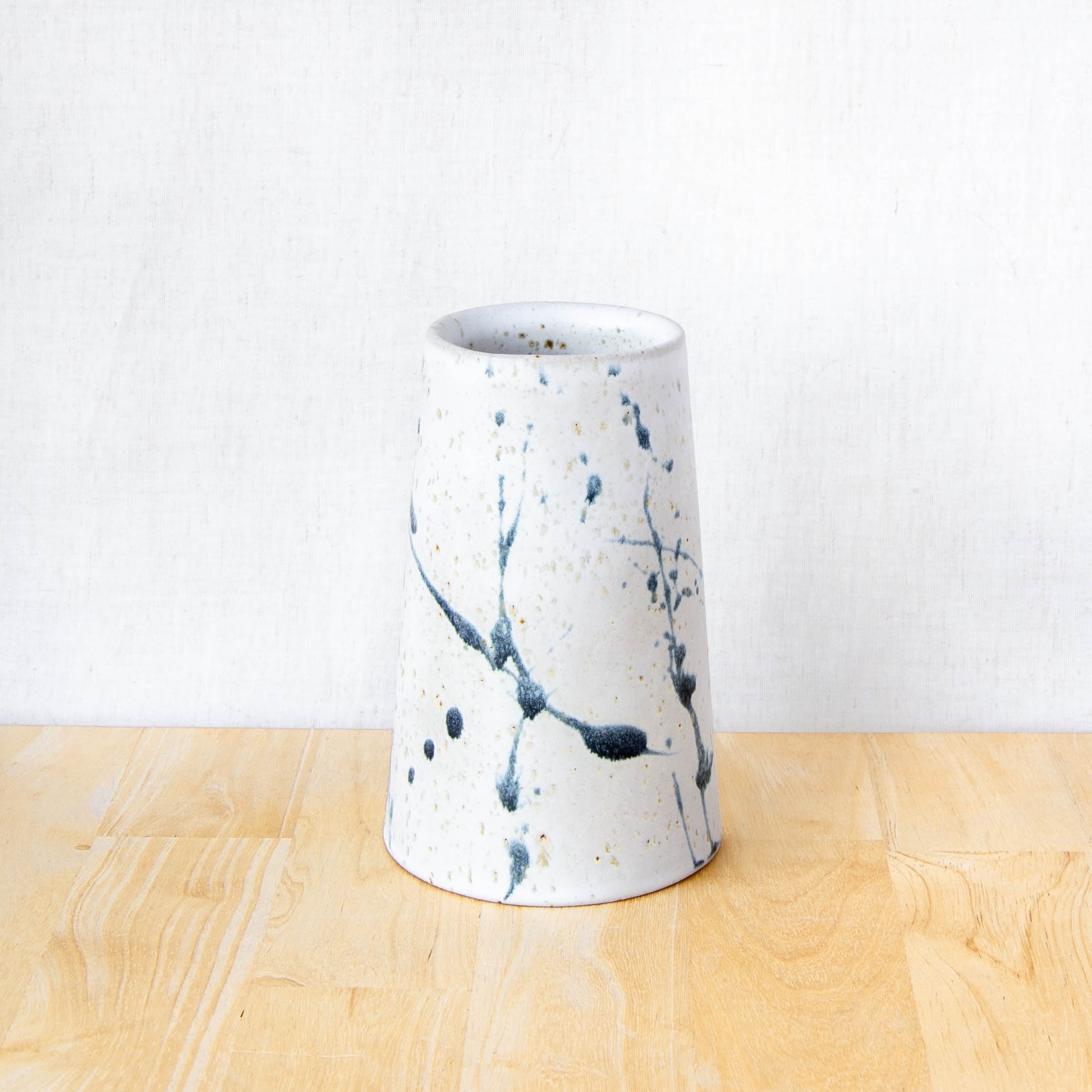 Handmade ceramic vase by land and line ceramics New Zealand made pottery