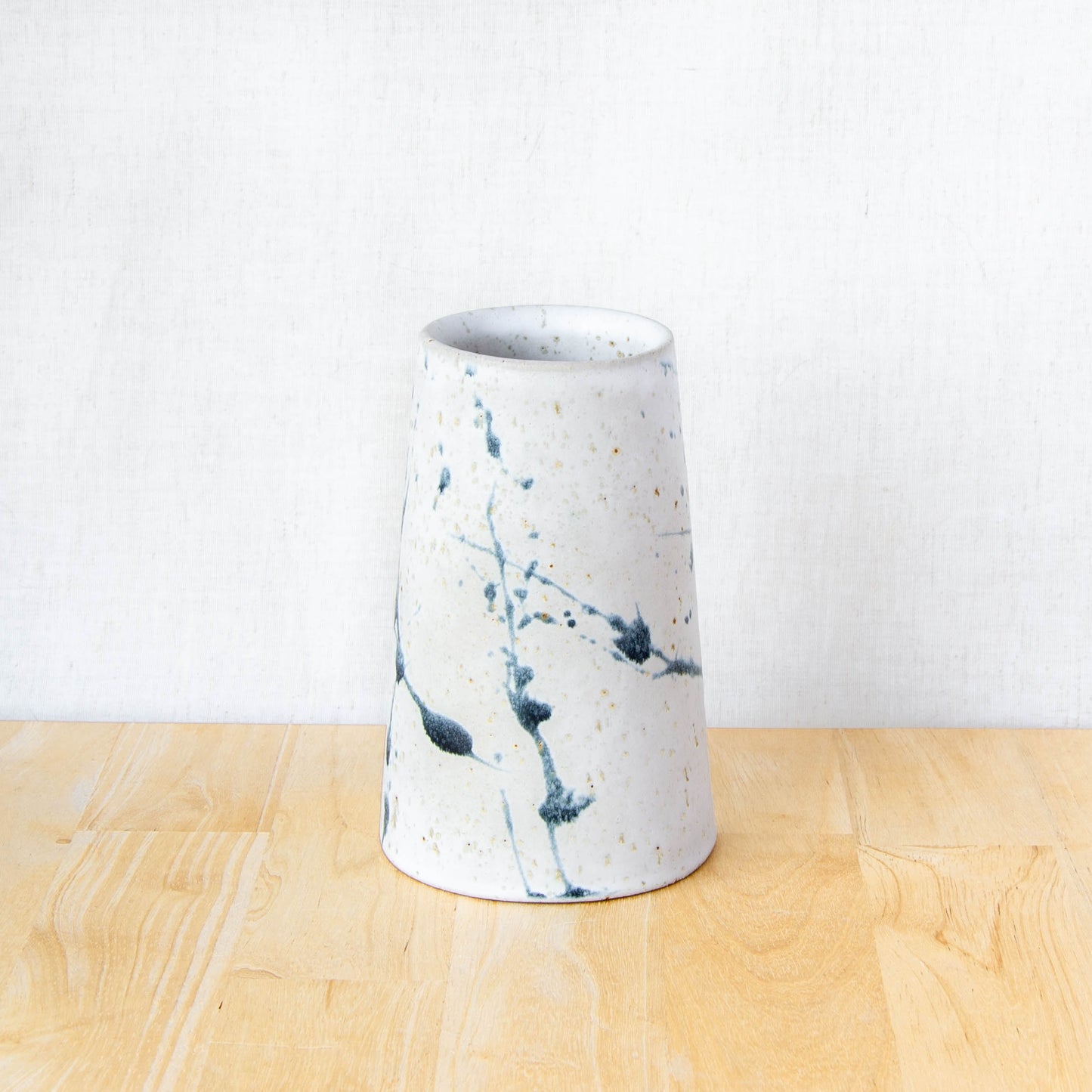 Handmade ceramic vase by land and line ceramics New Zealand made pottery
