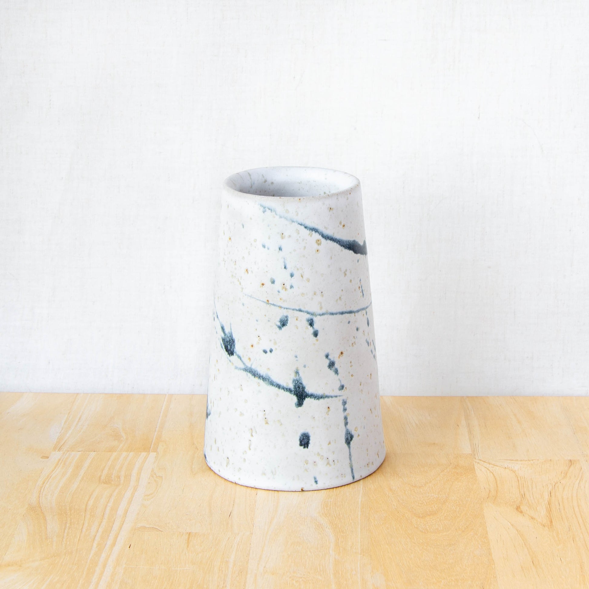Handmade ceramic vase by land and line ceramics New Zealand made pottery