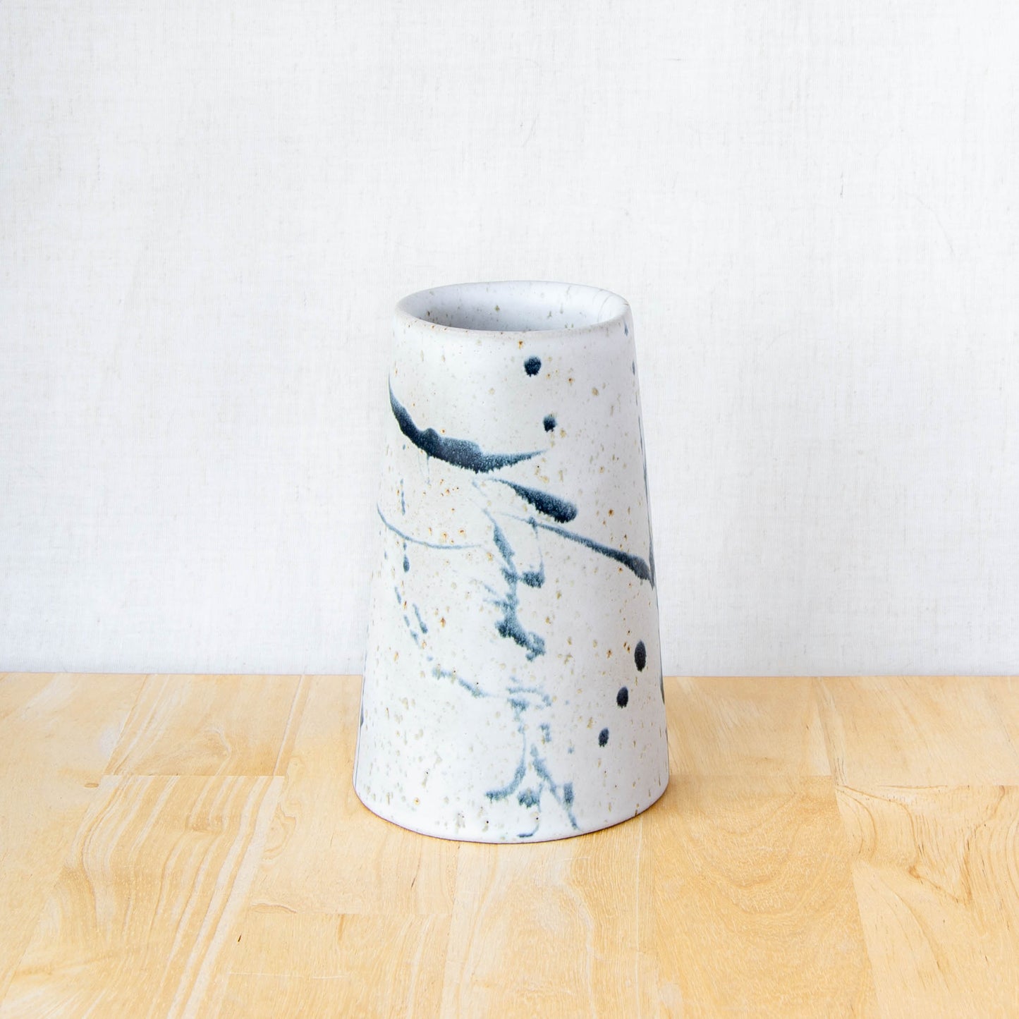 Handmade ceramic vase by land and line ceramics New Zealand made pottery
