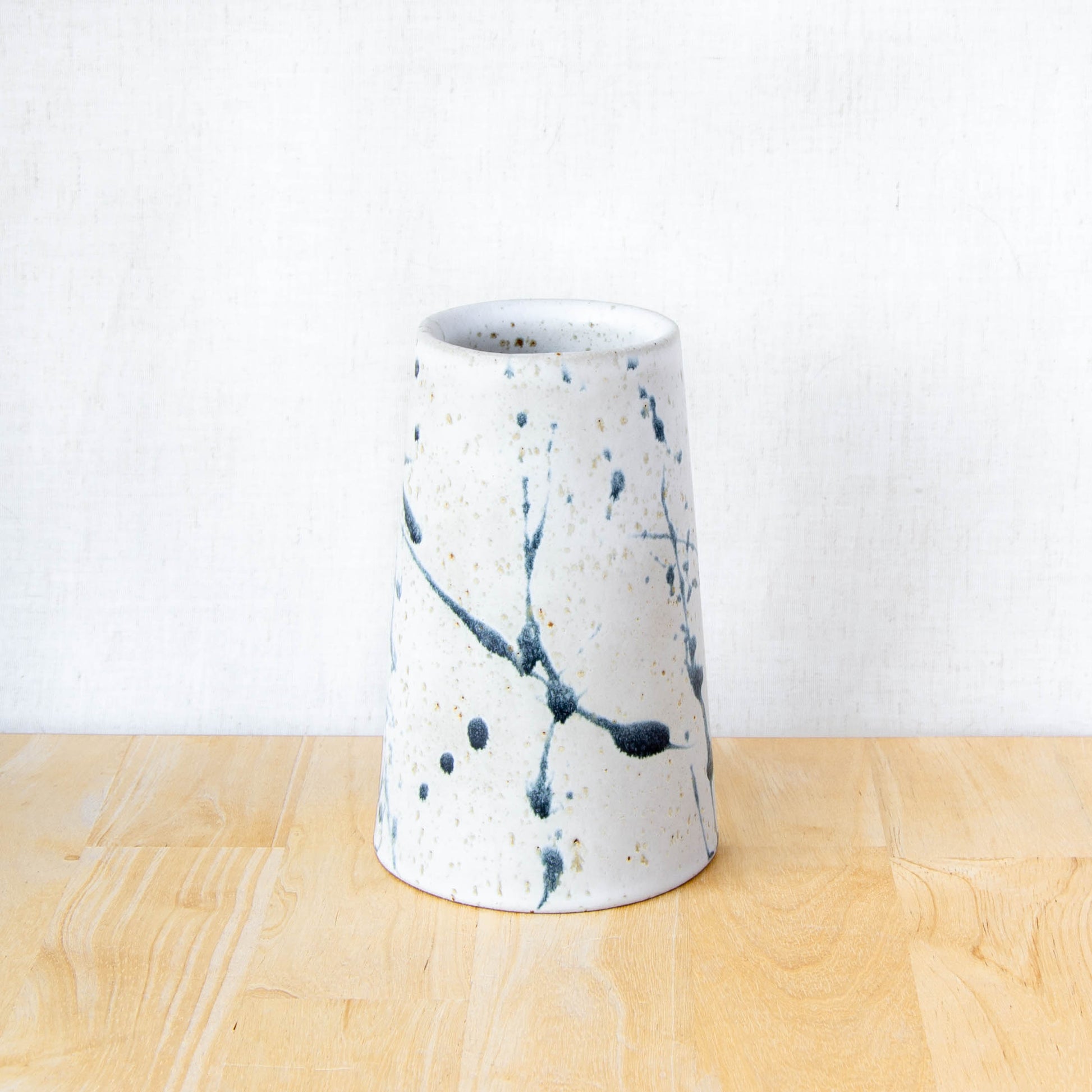 Handmade ceramic vase by land and line ceramics New Zealand made pottery
