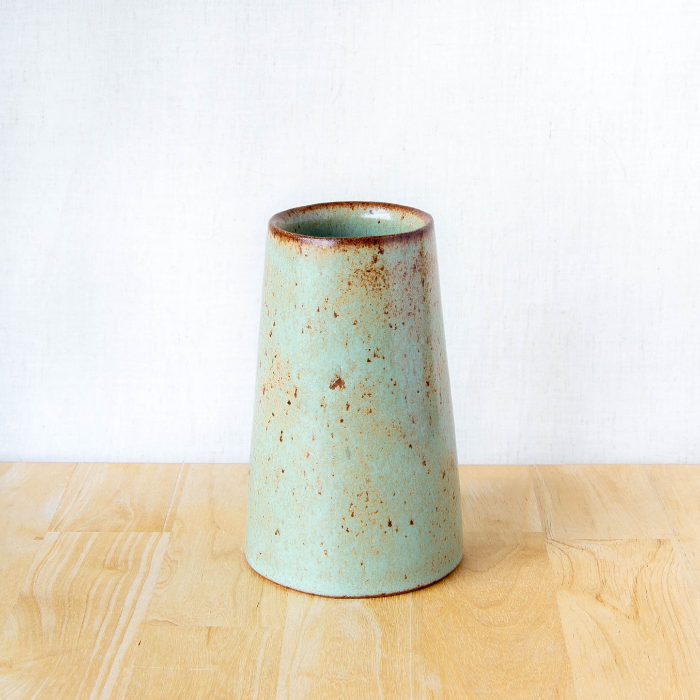 Handmade ceramic vase by land and line ceramics New Zealand made pottery