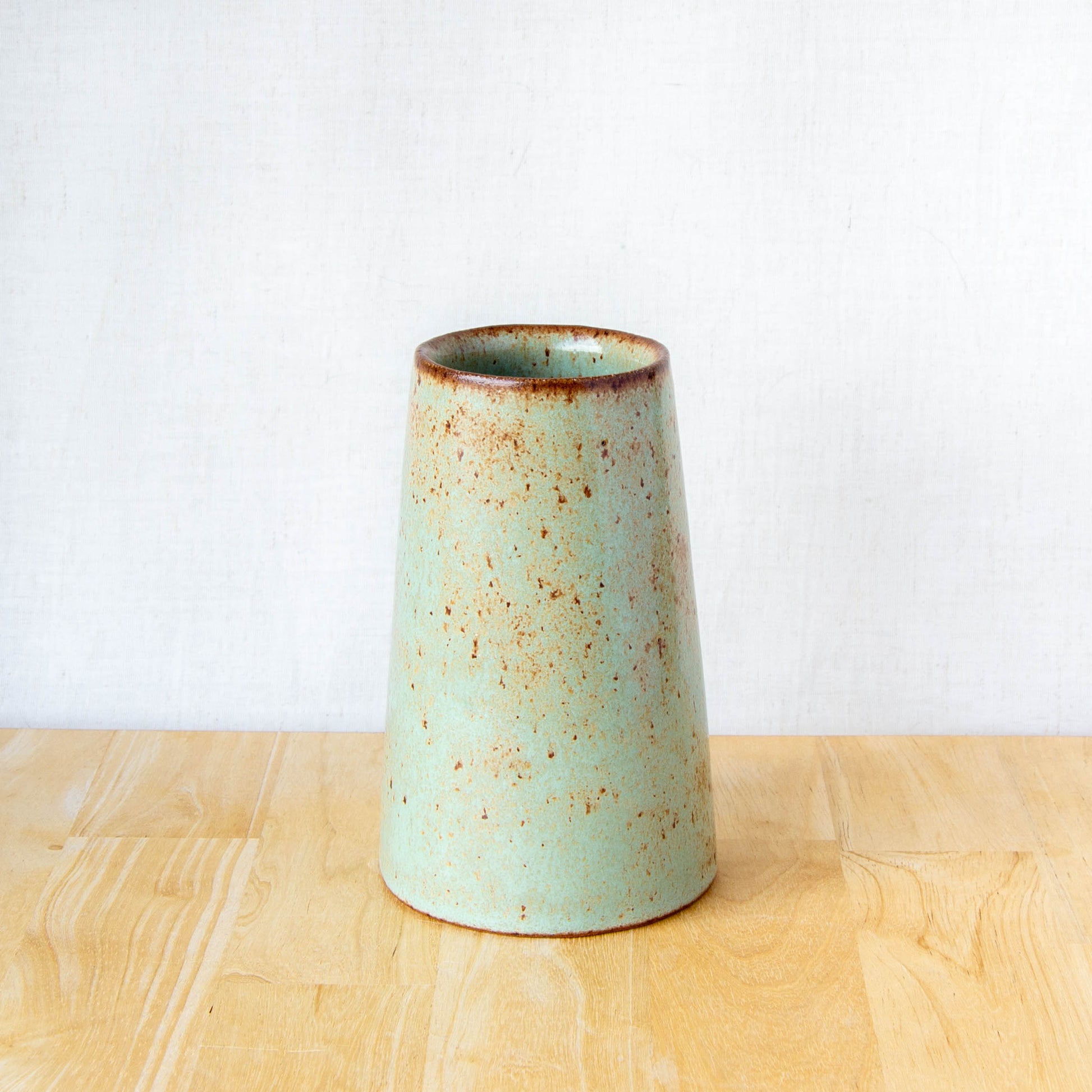 Handmade ceramic vase by land and line ceramics New Zealand made pottery