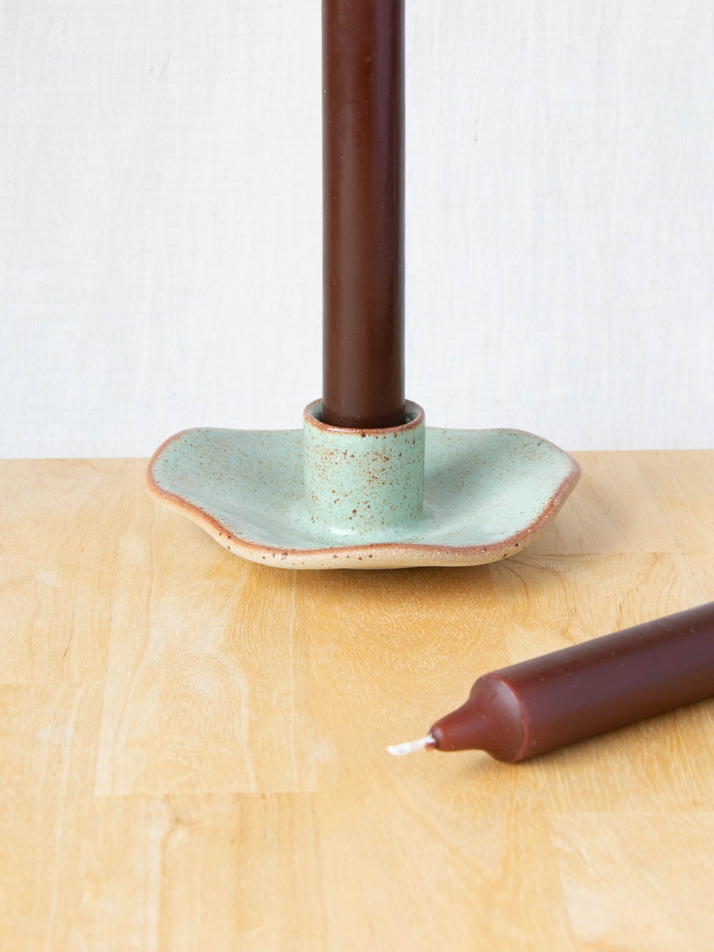 Organic Shaped Candle Holder Lichen