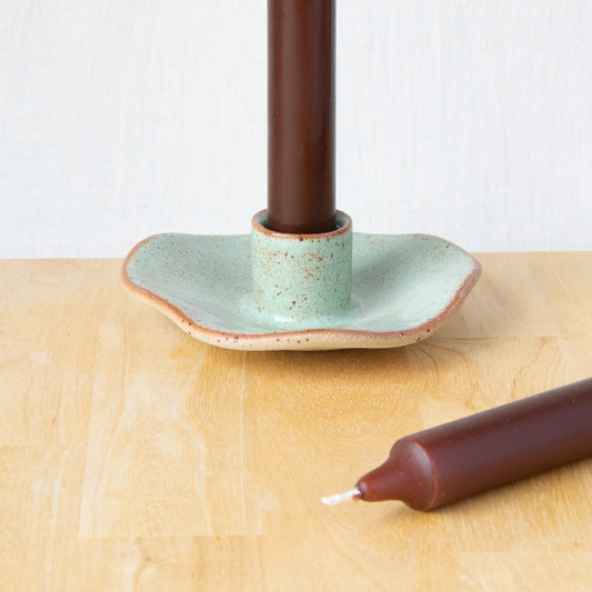 Organic Shaped Candle Holder Lichen