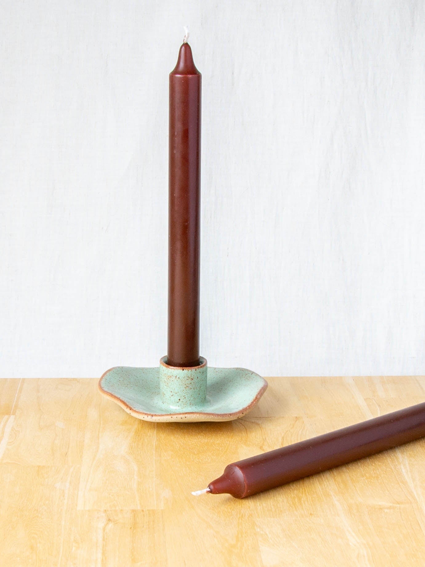 Organic Shaped Candle Holder Lichen