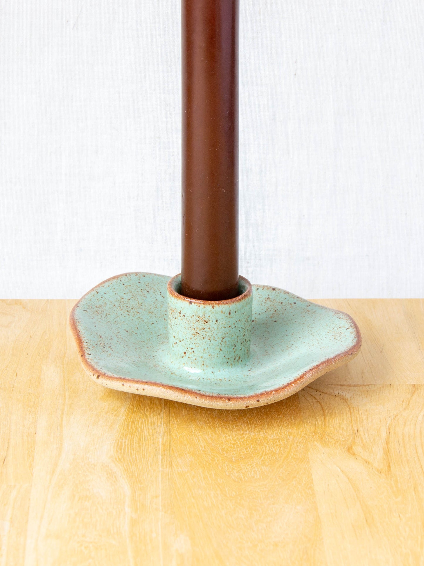 Organic Shaped Candle Holder Lichen