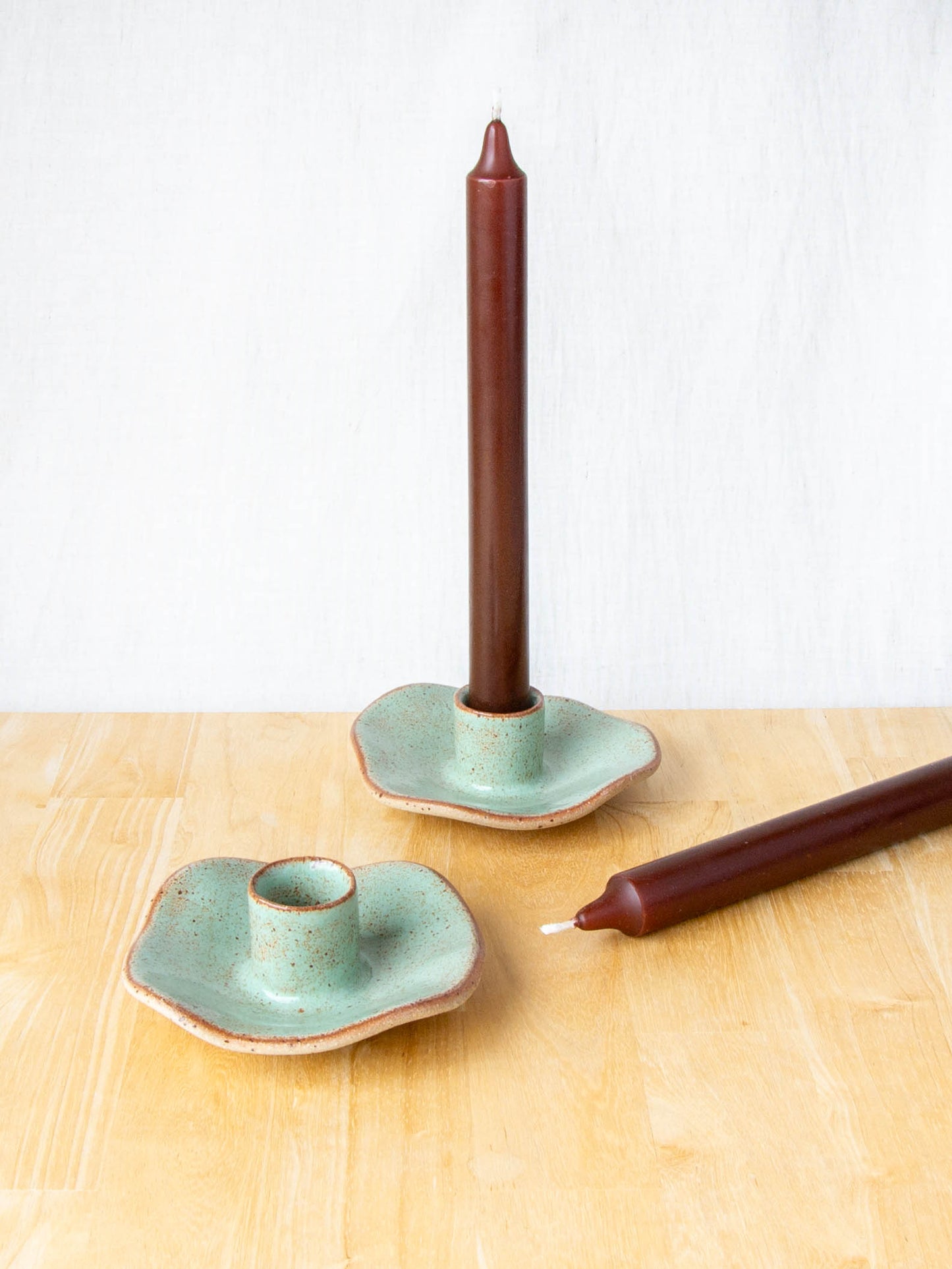 Organic Shaped Candle Holder Lichen