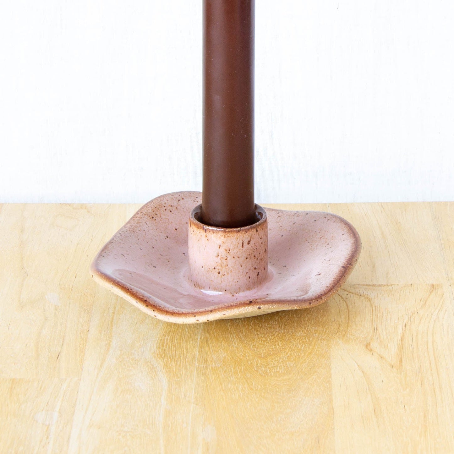 Organic Shaped Candle Holder Pair Blossom